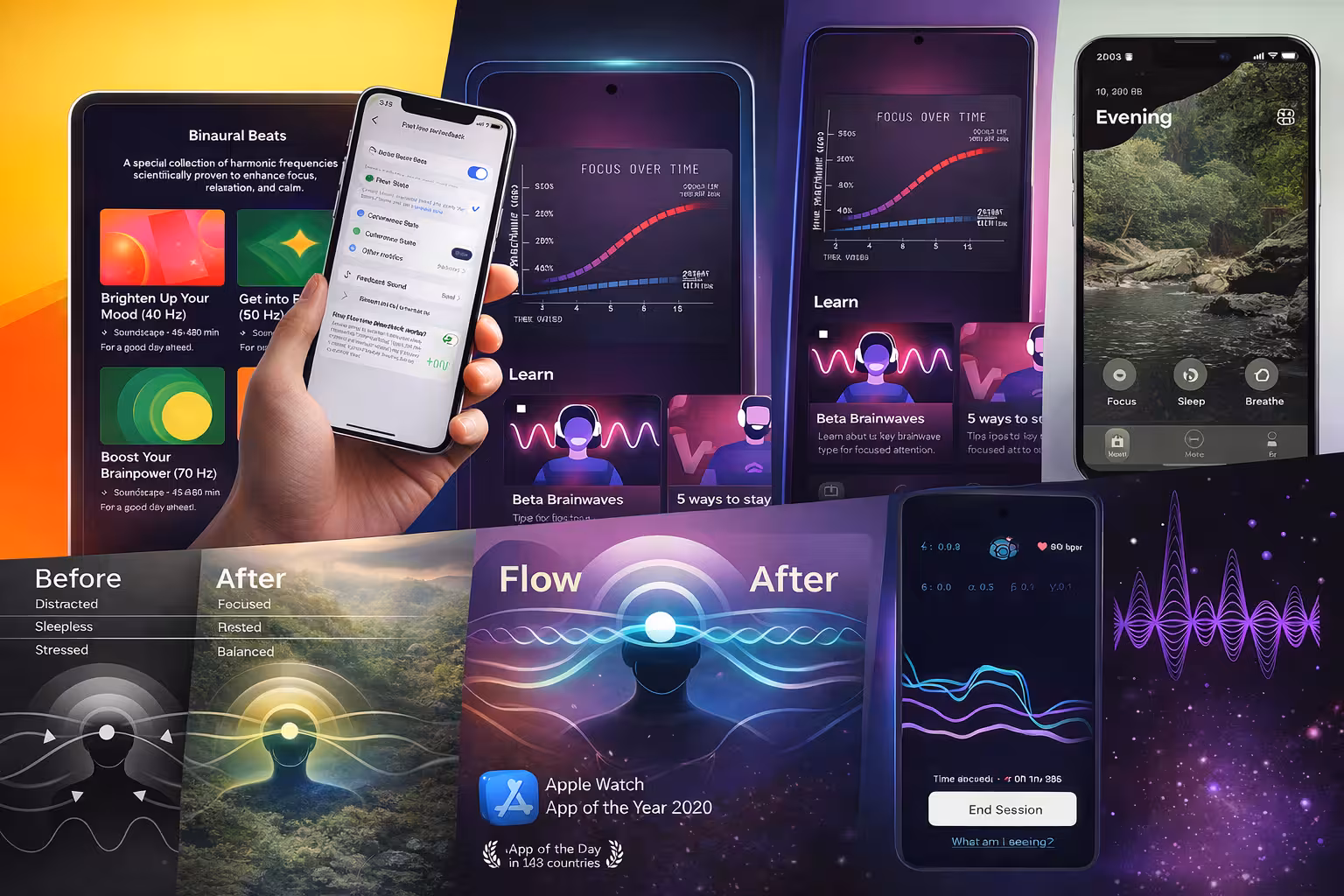 Neurofeedback and Focus App Visuals